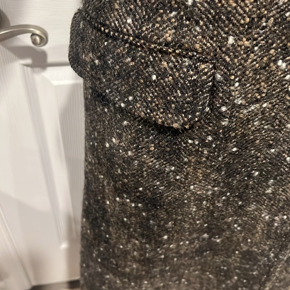Massimo Dutti premium wool coat collection limited edition brown tweed coat XS - Picture 6 of 11